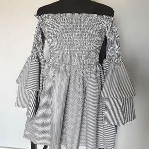 Striped Ruffle Summer Dress